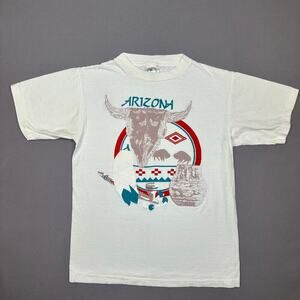 Vintage 1990’s Caribbean Dream Arizona Southwest Theme White Screenprint Tee